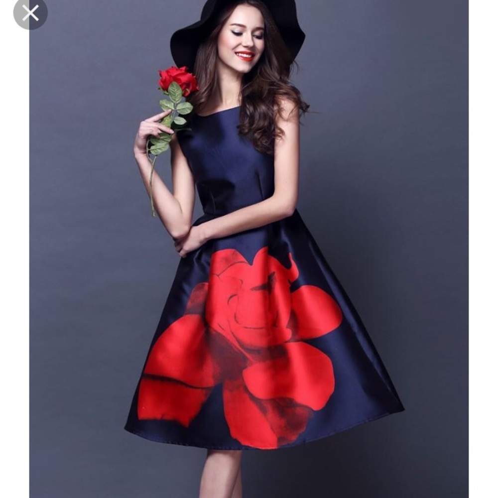 Sale - silk blend Blue Dress